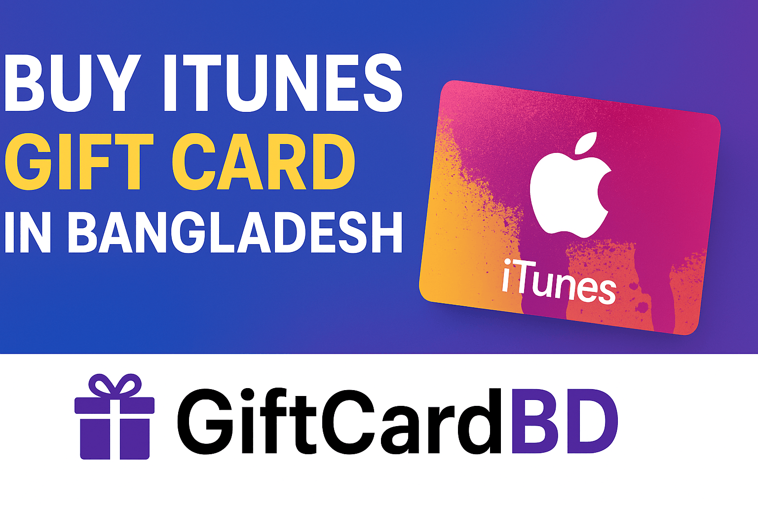 iTunes gift card in Bangladesh